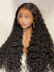 100% Human Hair 13x4 And 13x6 Deep Wave HD Lace Lace Frontal Wigs - Picture 1 of 7