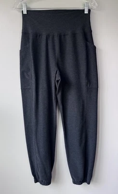 Beyond Yoga Women's Size S Spacedye High Waisted Jogger Heathered Black Pockets - Image 1 of 4