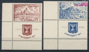 Israel 57-58 with Tab (complete issue) unmounted mint / never hinged 1 (10256742 - Picture 1 of 1