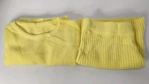Vacation Beach Short Set Women’s XL Yellow Lightweight Soft New - Picture 1 of 7