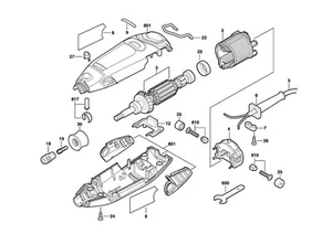 Repuestos Dremel 3000 piezas de repuesto F013300046 estuche interruptor husillo motor carbono más - Imagen 1 de 23