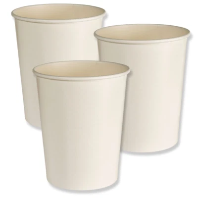 500 Stück Suppenbecher 950ml Pappe Soup to go rund ohne Deckel  - weiß (10x50er) - Bild 1 von 4