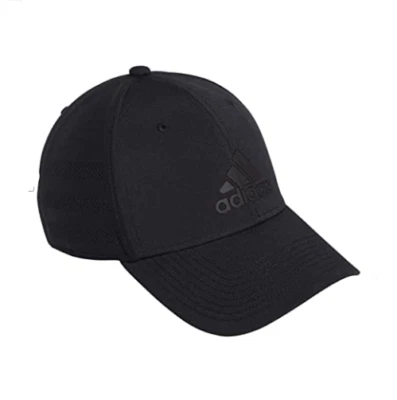 NUEVO Adidas [S/M] Para hombres Gameday III Calce Elástico Golf/Tenis Sombrero-Negro 5150920A Foto 1 de 2