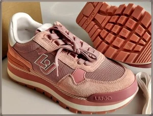 Zapatillas deportivas Liu Jo Low AMAZING 16 talla 37 plataforma en rosa/rosa yoga - Imagen 1 de 8