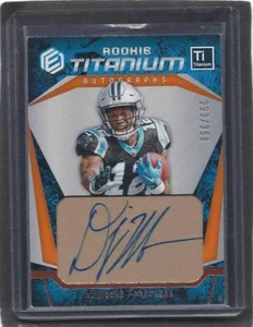 D.J. MOORE 2018 PANINI ELEMENTS ROOKIE TITANIUM PANTHERS AUTO RC #D 293/350 - Picture 1 of 1