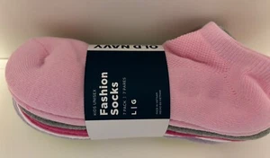 Old Navy Girls Size L 3-5 Colorful Pink Purple Ankle Socks Pack - Picture 1 of 3