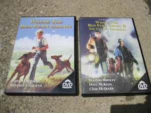 Lot 2 Where the Red Fern Grows DVDs: 1 + 2 Original Movie + Sequel Both VG Cnd - Picture 1 of 2