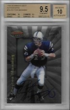 1998 Peyton Manning Bowman's Best Auto RC- BGS 9.5 Gem Mint w/all 9.5 & 10 subs