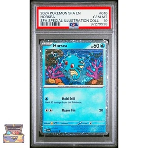 COLECCIÓN ILUSTRACIÓN ESPECIAL HORSEA 10 POKEMON SFA 2024 PSA 10 CAJA KINDRA - Imagen 1 de 2