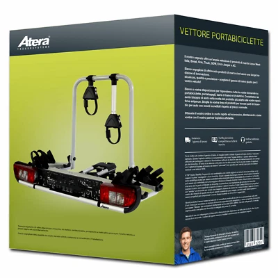 Atera Atera Strada Sport 2 portabici gancio traino - 2 bici pieghevole Nuovo - Immagine 1 di 4