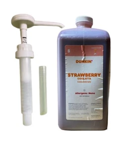Dunkin Donuts  Strawberry Swirl 64 Oz Jug With Pump - Picture 1 of 1