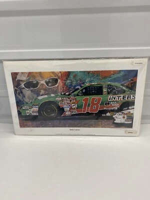 Foto autografiada de Bobby Labonte #18 42/150 obra de arte de Robert Hurst Foto 1 de 4