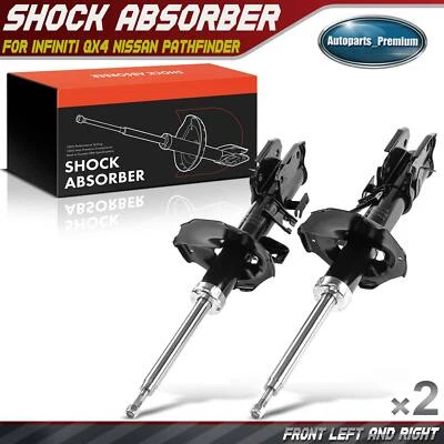 Amortiguador delantero izquierdo y derecho 2 piezas para INFINITI Nissan Pathfinder 01-04 Foto 1 de 4