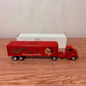 1/43 1950 Chevrolet Truck & Trailer Bank with Miller Brewing Company Logos - Picture 1 of 6