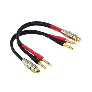 Paquete de 2 altavoces RCA hembra a 2 pares Banana 4 mm Banana Plugs adaptador 12 AWG - Imagen 1 de 6