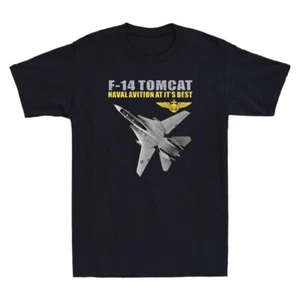 The F-14 Tomcat in Action.Naval Aviation At Its Best Funny Vintage Men's T-Shirt - Picture 1 of 8