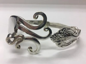 FORK BRACELET silver-plate FANCY #7 DESIGN INTERNATIONAL INTERLUDE 1971 - Picture 1 of 12