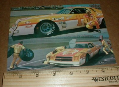 Antigo 1977 Cale Yarborough Holly Farms Chicken NASCAR cartão postal de corrida de carros - Imagem 1 de 2