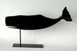 ANTIQUE FOLK ART WHALE WHIRLIGIG NEW ENGLAND WHALING LINCOLN CEELEY NANTUCKET - Picture 1 of 13