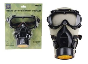 Schutzbrille und Atemschutzfilter für ungiftigen Einsatz bei industriellen Gartenarbeiten - Bild 1 von 5