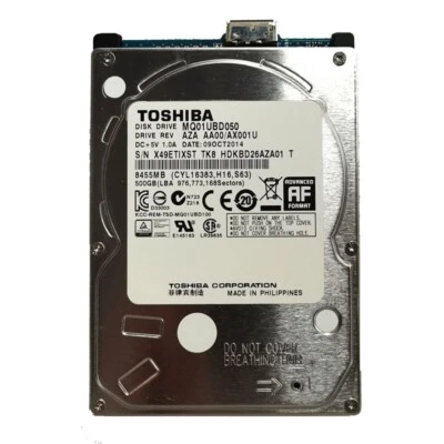 Toshiba 500GB MQ01UBD050 SATA 2.5" USB 3.0 Portable External HDD Hard Disk Drive - Image 1 of 3