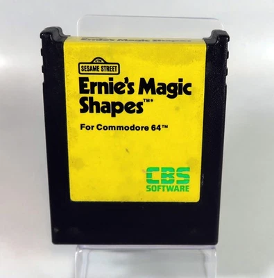 Commodore 64: SESAME STREET ERNIE'S MAGIC SHAPES Cartridge - Tested & WORKS! - Image 1 of 4