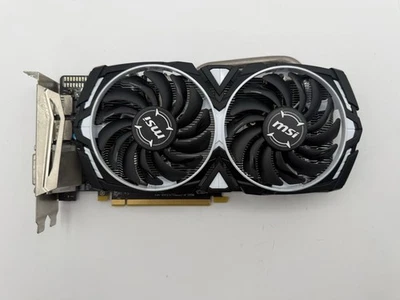 MSI Armor OC AMD Radeon RX 570 8GB Tarjeta Gráfica GPU, Negro Blanco Plata Foto 1 de 4