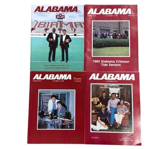 Vtg 1983 Lot of 4 Alabama Crimson Tide Football Program Ray Perkins 80s Legion - Picture 1 of 19