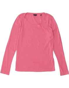 GANT Womens Top Long Sleeve UK 12 Medium Pink ZZ10 - Picture 1 of 3