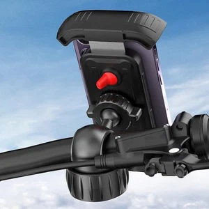Support t��l��phone guidon moto r��glable pour angle de vision optimal - Photo 1 sur 9