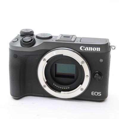 Canon EOS M6 24.2MP Mirrorless Digital Camera Body (Black) -Near Mint- #66 - Image 1 of 4