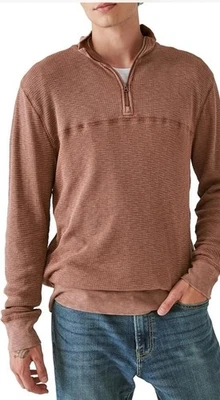 Nuevo tinte térmico para macetas Lucky Brand para hombre talla M media cremallera Foto 1 de 4