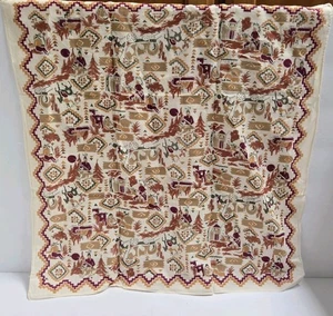 Vintage Native American Indian Handkerchief Bandana - All Over Print  - Picture 1 of 14