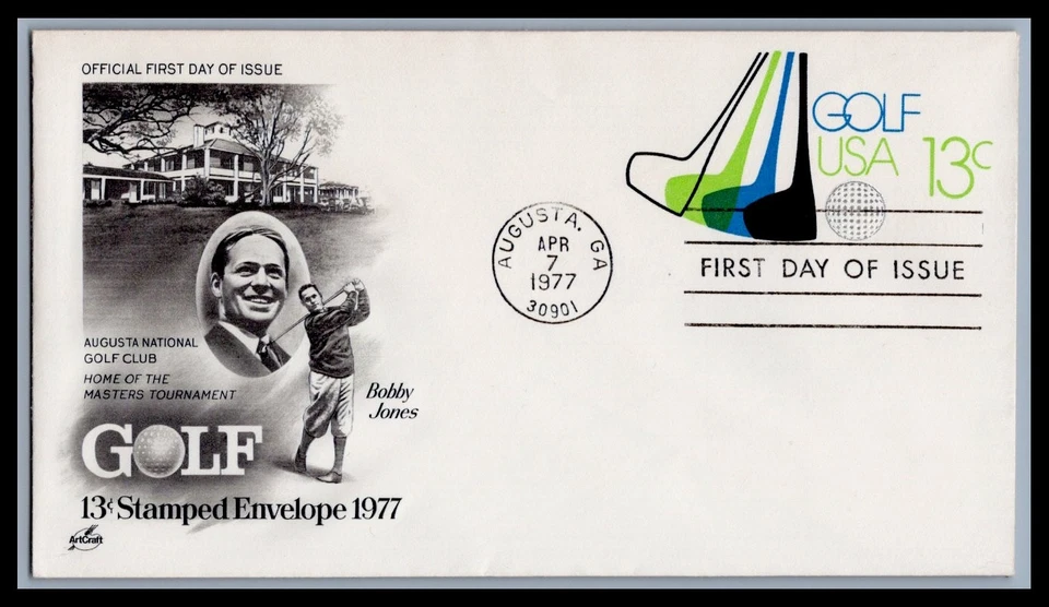 US FDC # U583 13c Golf ArtCraft   1977, 9d636 - Image 1 of 1
