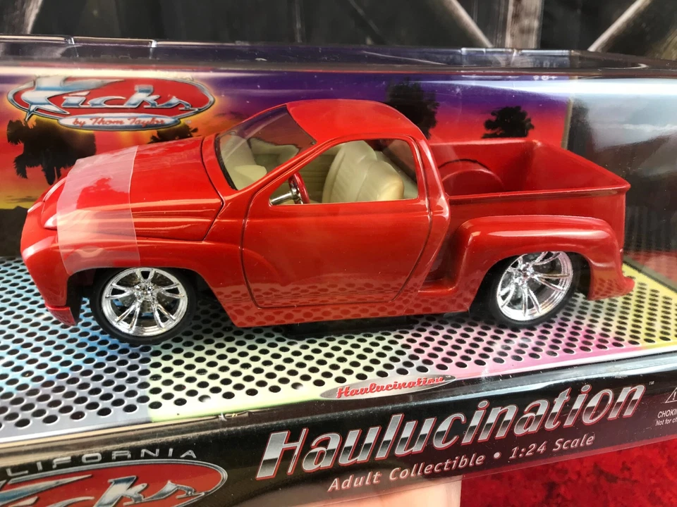 NIB SEALED Diecast Kalifornia Kicks Thom Taylor HAULUCINATION 1:24 #92107 RED - Image 1 of 4