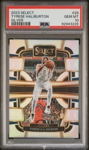 2023-24 Select Basketball Tyrese Haliburton #29 Silver Prizm PSA 10 POP 6 Pacers - Picture 1 of 3