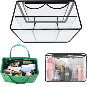Transparente Strandtasche Reißverschluss Organizer Einsatz Kompatibel BOGG BAG Original X Large - Bild 1 von 6