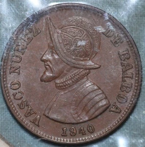 1940 Panama 1 1/4 Centimos Old Bronze Circulated Coin KM 15 ~ 1 Year Type - Picture 1 of 2