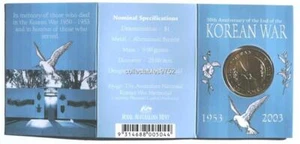 KOREAN WAR 50th ANNIVERSARY One Dollar Uncirculated Coin Mint Mark C - Picture 1 of 1