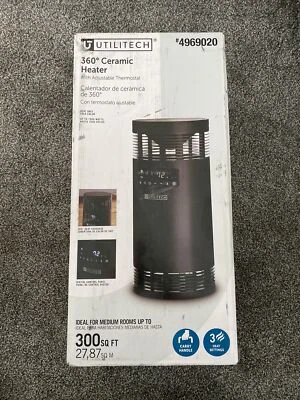 Utilitech Space Heater Ceramic Tower Indoor Electric 1500-Watt Thermostat Remote - Image 1 of 3