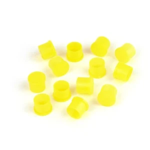 100x Plastic Covers Dustproof Yellow Dust Cap for SMA RP-SMA Female RF Connector - Picture 1 of 2