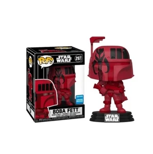 Star Wars Boba Fett Burgundy Wonder Con Exclusive Pop! Vinyl Figure #297 - Picture 1 of 6