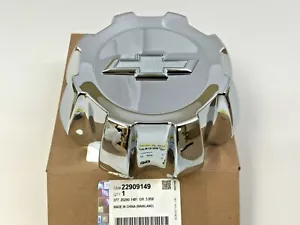 15-19 Chevrolet Silverado 2500 3500 HD chrome wheel Center hub Cap OEM 22909149 - Picture 1 of 4