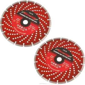 2x 9" 230mm Diamond Angle Grinder Blade Discs Stone Brick Concrete Cutting Disc - Picture 1 of 1