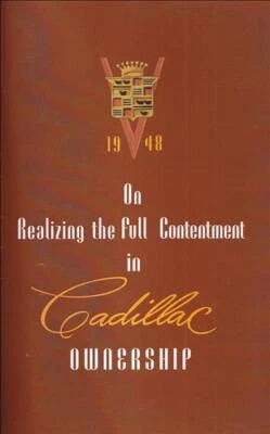 1948 Cadillac Manual do Proprietário Operador Manual Guia de Instruções do Usuário - Imagem 1 de 2
