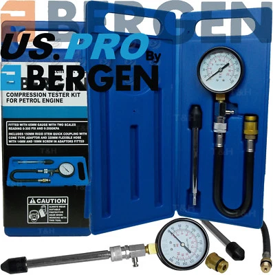 BERGEN Compression Tester Kit Petrol Engine Cylinder Compression Tester Tool Set - Image 1 of 4