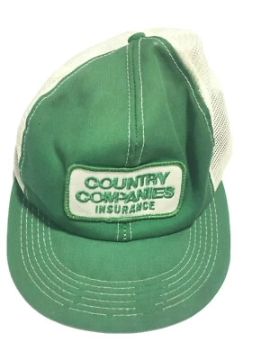 Sombrero vintage años 70 K Products con parche compañías de campo seguro granja  Foto 1 de 4