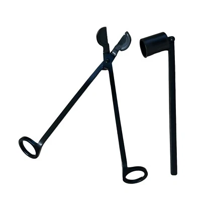 Nuevo con etiquetas Kit de accesorios para velas para el hogar Recortador de mechas y amortiguador de velas Negro mate Foto 1 de 4