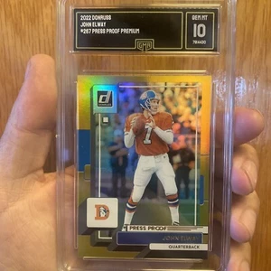 Donruss John Elway #267 2022 prueba de prensa premium • GMA 10 • Broncos • losa como nueva - Imagen 1 de 4