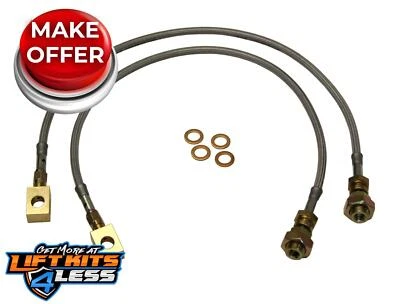 Skyjacker FBL16 不锈钢刹车线前适用于 1970 - 1972 雪佛兰 K20 拾音器 — 第 1/2 张图片